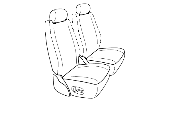 1st- (LB-LARA) (h=2) Buckets w/ Raised Shoulders & Adjustable Headrests (LARAMIE LONG HORN & SPORT)
