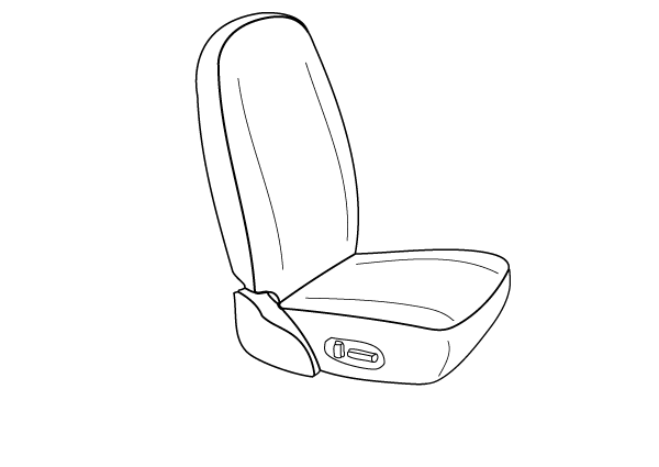Dr- (HB) (h=0) (Air Ride) National High Back Bucket (NO Arm)